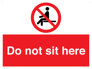 Do not sit here